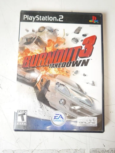 Burnout 3: Takedown PS2 (Sony PlayStation 2, 2004) CIB, Black Label, Tested