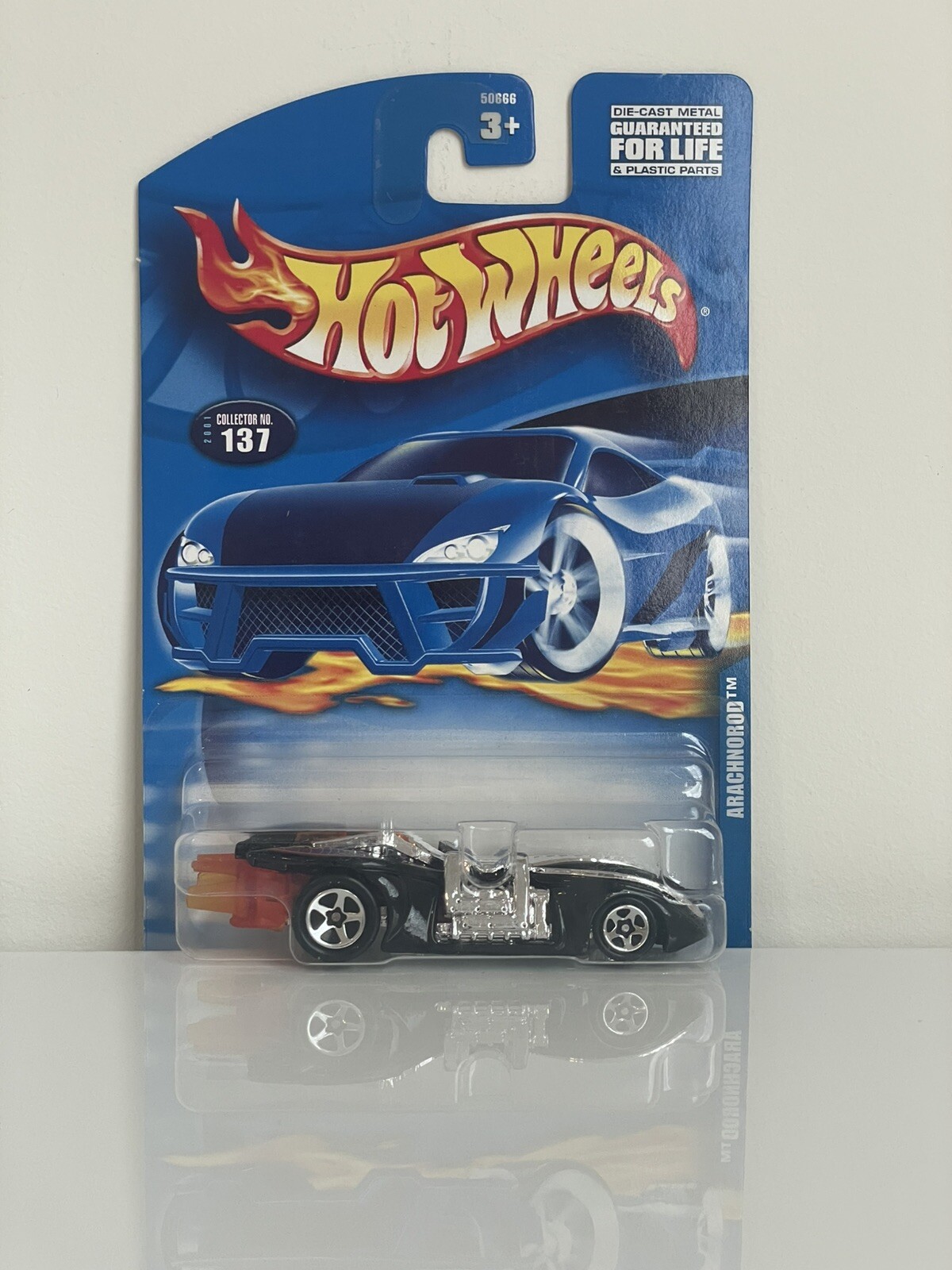 Hot Wheels 2001 Arachnorod #137 Black mainline Mattel Wheels 50666 China 
