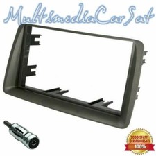 Mascherina Radio Autoradio Fiat Panda da 2003 al 2011 Grigio Doppio Din 3290DD