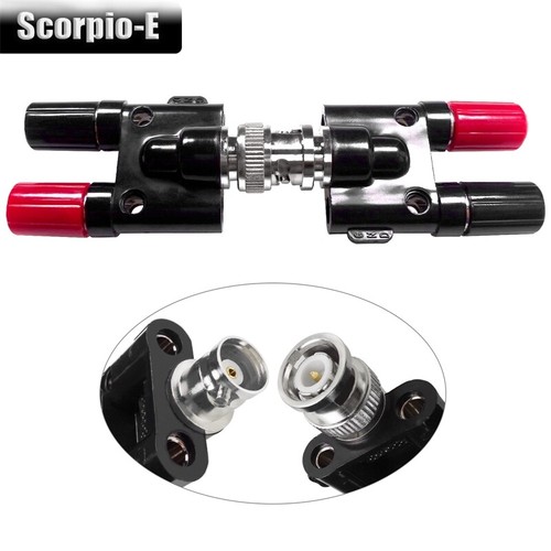 BNC Male Plug to Dual 4mm Banana Female Jack Binding Post Adapter Connector - Picture 7 of 10