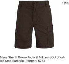 PROPPER F526138200S Mens Tactical Shorts, Sheriff Brown, S