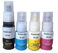 4 colors GI-25 Ink Refill Bottle for use Canon PIXMA GX1020 GX1050 GX2020 GX2050