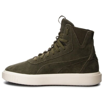 Ajio Puma Olive Green High Top Sneakers PUMA Breaker Hi Australia