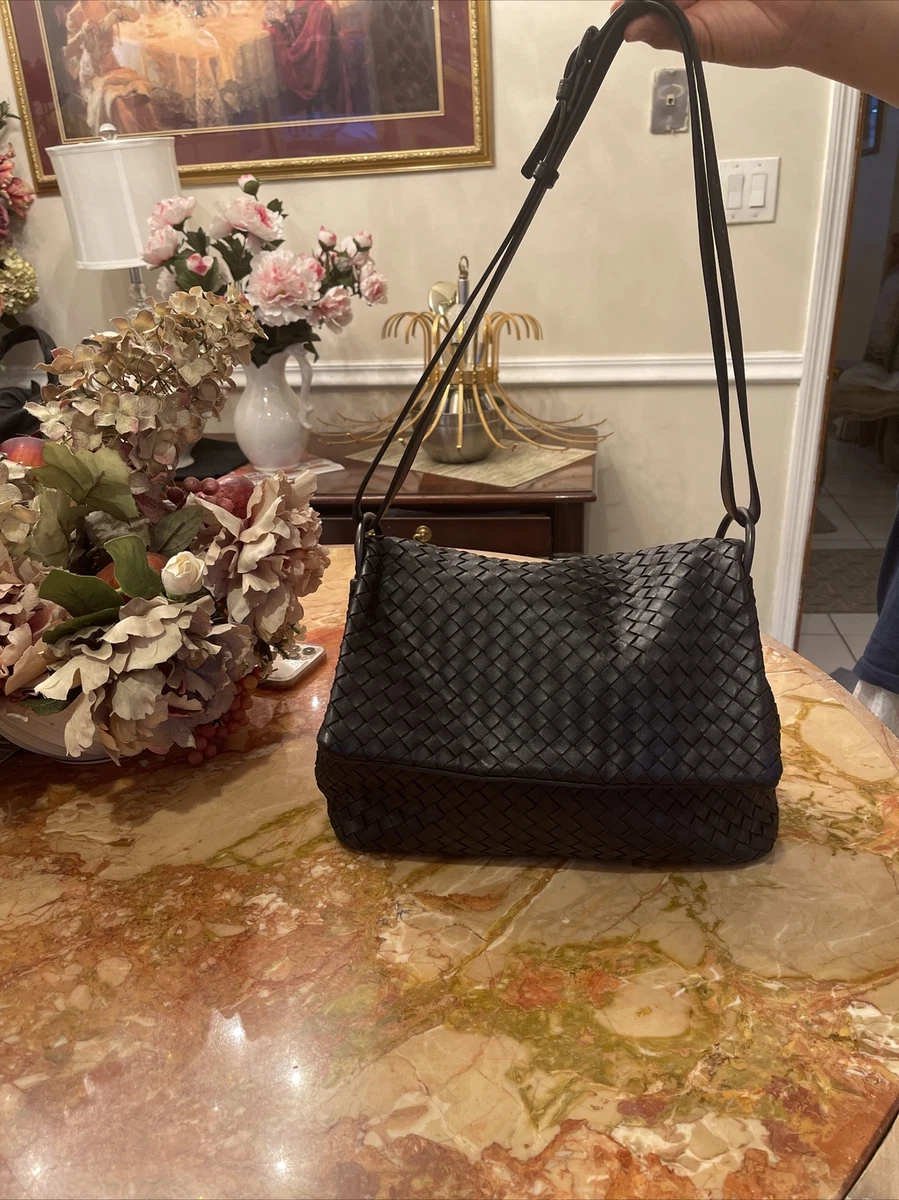 Bottega Veneta Adjustable Flap Shoulder Bag Intrecciato Napa