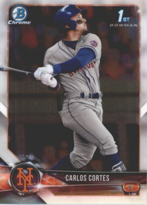 2018 BOWMAN CHROME DRAFT - PROSPECT - CARLOS CORTES (#BDC-60)