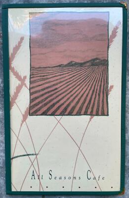 Vintage Lunch Menu ALL SEASONS CAFE Restaurant