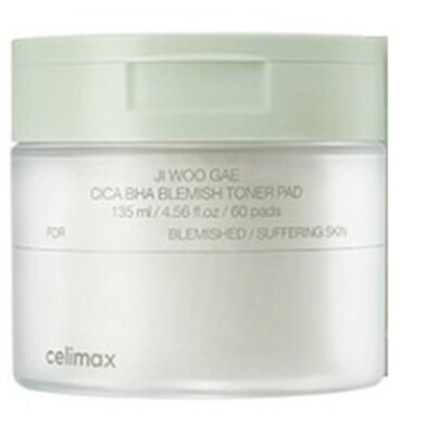 Celimax Ji woo gae cica bha blemish toner pad 170ml pore care