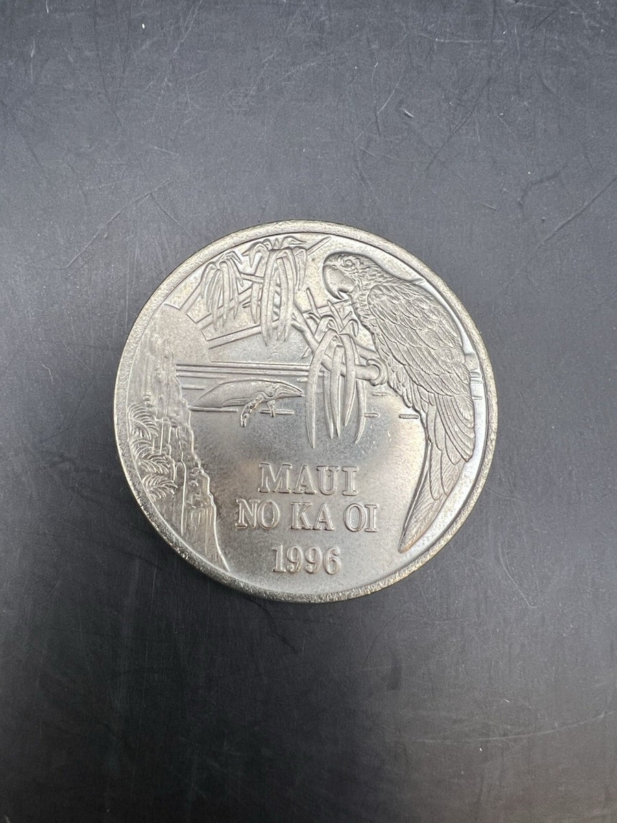1996 MAUI NO KA OI One Maui Trade Dollar - The Valley Isle - Coin