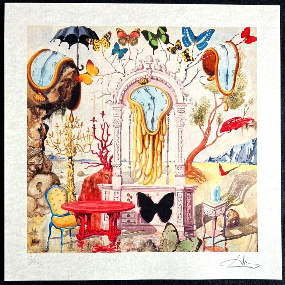 Litografia Salvador Dali certificado de autenticidade original assinada numerada à mão em lápis Dalì - Imagem 2 de 4