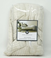 Hotel Collection Modern Colonnade 100 Pima Cotton Pillow Sham - EURO - Cream