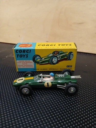 Corgi Toys Lotus Climax Formula 1 F1 #155 1/43 Vintage Die Cast Model Car 1960S