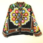 Uzbek Jacket Silk Embroidered Vintage velvet Uzbekistan SUZANI chapan Velvet