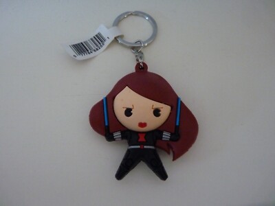 Marvel Black Widow 3D Figural Bag Clip Keychain w/Tag Monogram 2.5''