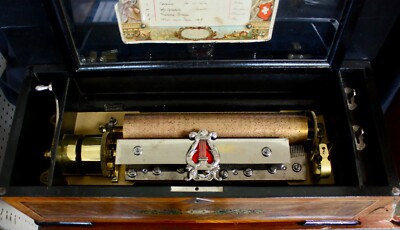 Swiss Cylinder Music Box Sublime Harmonie by Charles Paillard 1880