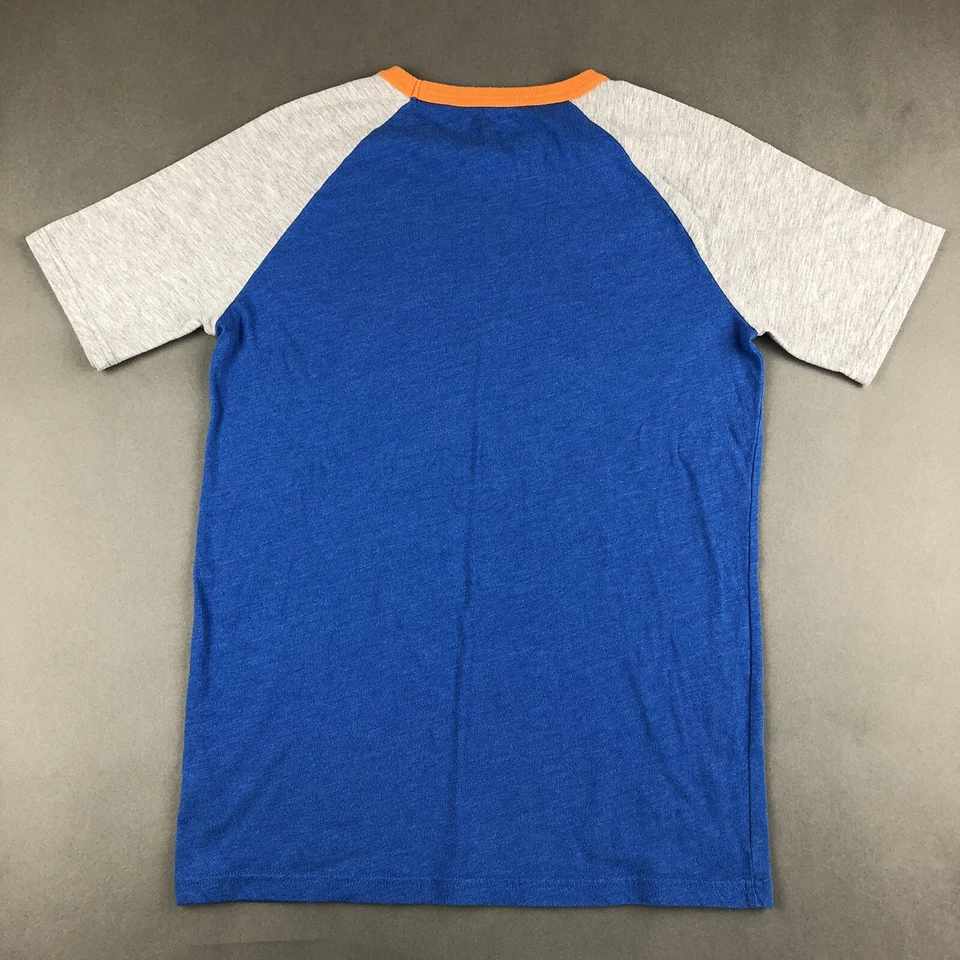 Circo 棒球圆领风格 T 恤青少年尺寸 XL (16) 蓝色灰色橙色 — 第 2/4 张图片