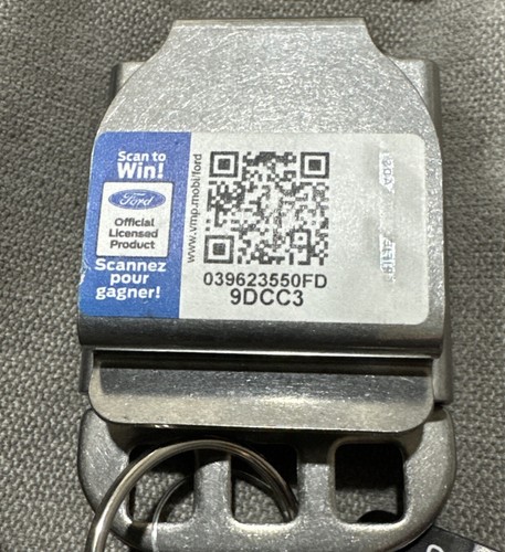 FORD MUSTANG Key Holder Belt Clasp Buckle Down - Picture 3 of 3