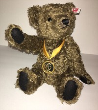 Vintage 12  Steiff jointed Teddy Bear Prince Albert Consort medal Mohair Germany