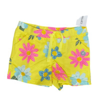 Carter  s Toddler Girls Floral Patterned Pull-On French Terry Shorts Size 4T 14