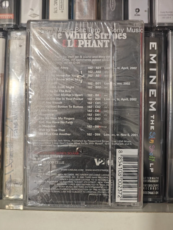 The White Stripes Elephant FACTORY SEALED Cassette Album - Image 4 of 4