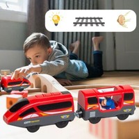 Funny Compatible With Brio Wooden Train Track Battery Operated Toys Train