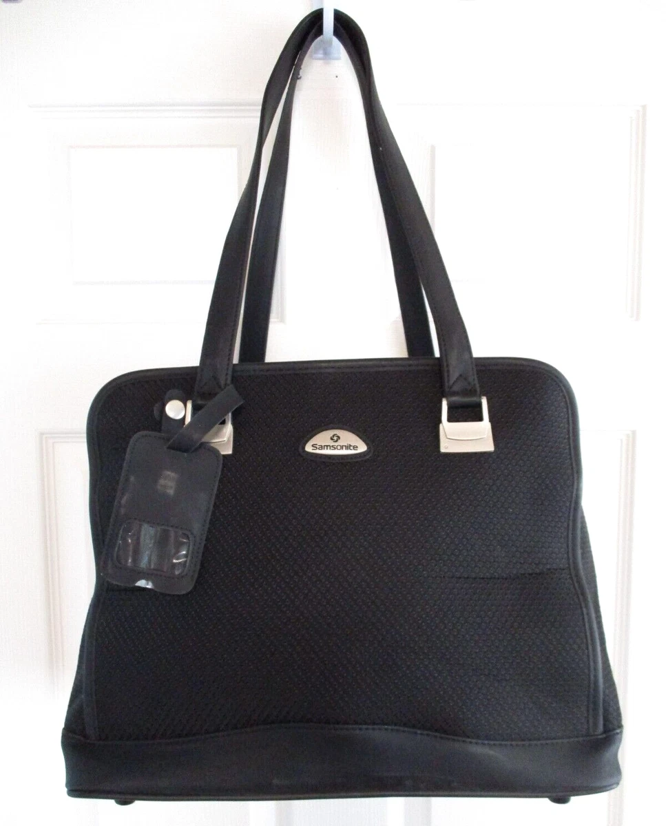 Samsonite Carry On Overnight Bag Luggage Shoulder Handles Black Laptop Sleeve