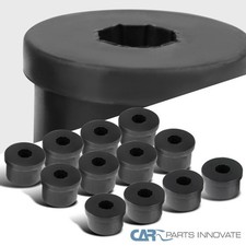 Fit 79-04 Ford Mustang Black Spec-D Rear Control Arms Polyurethane Bushings 12PC