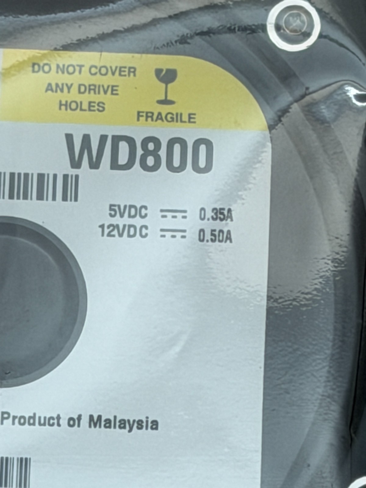 Disco duro de escritorio Western Digital WD800BB-00JHCO de 3.5'' - Sellado de fábrica, imagen 3