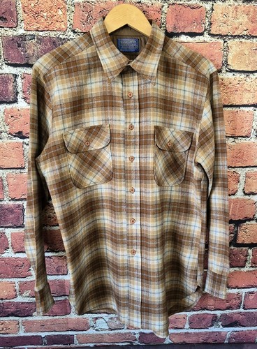 Vintage Pendleton Flannel Shirt Wool Woolen Mills Large Made In USA - Image 1