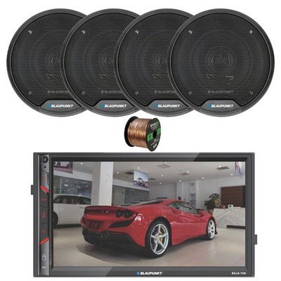 Blaupunkt BAJA 700 7'' Touchscreen BT AM/FM Receiver, 4x 5'' 40W Speakers w/Wire