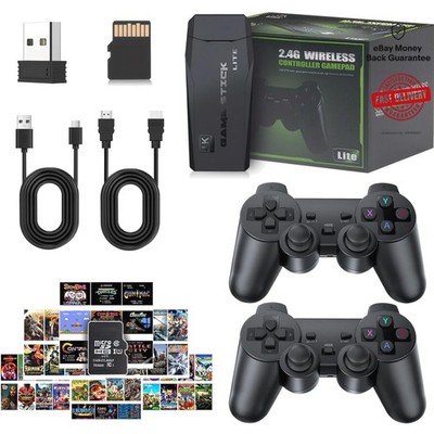 Plug & Play Retro Game Stick - 2026 Console with Dual Controllers & 20,000 Games