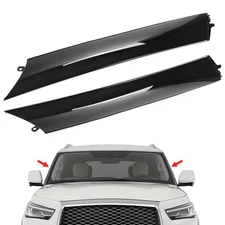 Left+Right Windshield Trim Pillar Molding For Infiniti QX56 QX80 Nissan Armada