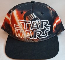 STAR WARS Episode VII Embroidered Kylo Ren Snapback Baseball Cap/Hat Pre-Owned