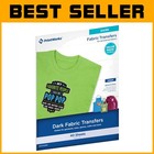 40 Sheets Iron On Heat Transfer Paper for Dark Fabrics – Diy T-Shirts & More