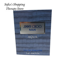 JIMMY CHOO MAN AQUA EAU DE TOILETTE SAMPLE SPRAY 0.06 FL OZ / 2 ML NEW