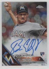 2016 Topps Chrome Rookie Auto Refractor 69/499 Brian Ellington #RA-BE Auto 2j6