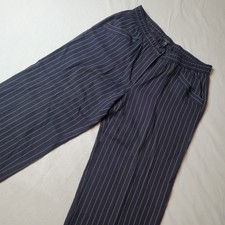 Eileen Fisher Womens Size M Tencel Wide Leg Crop Pant Navy Blue