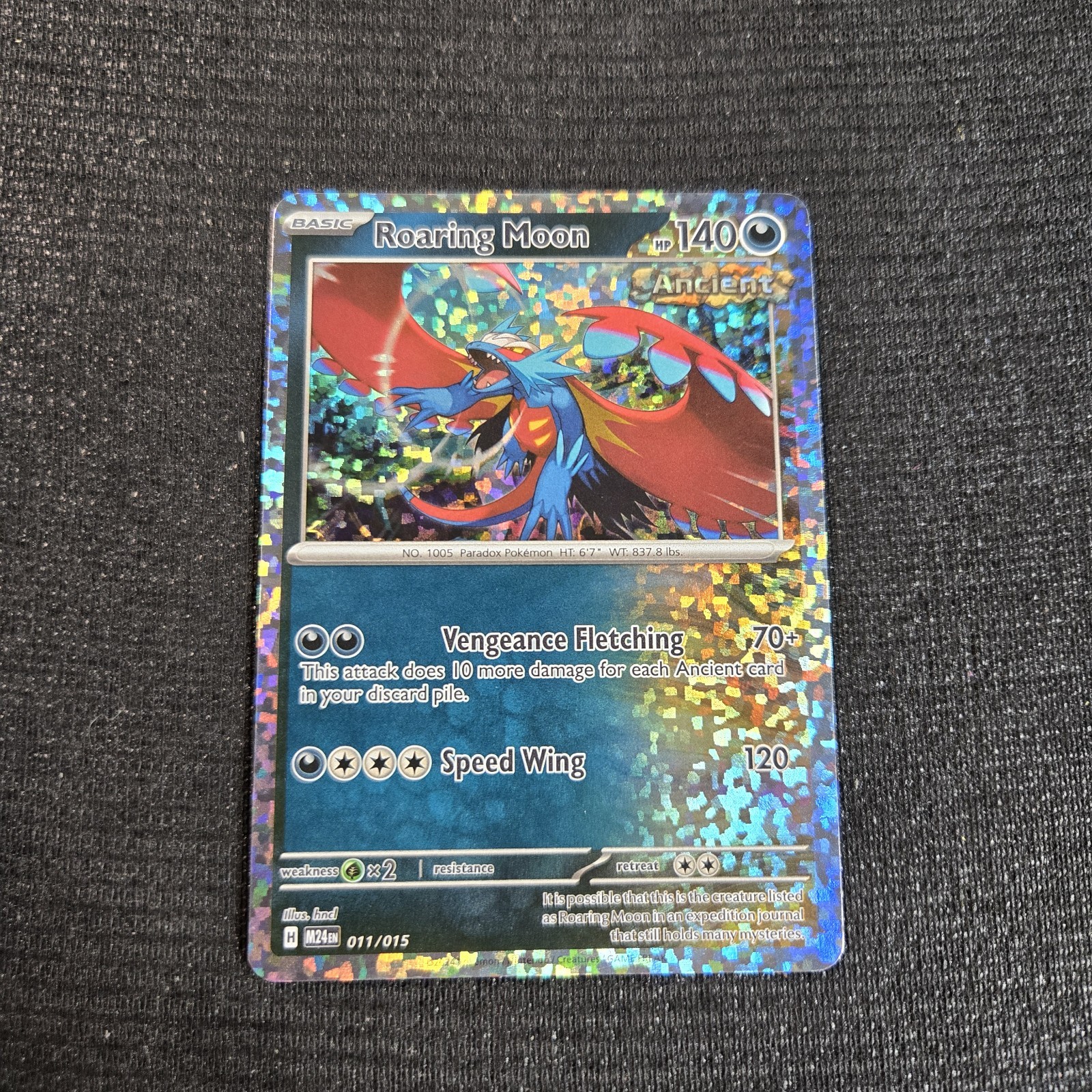 Pokemon TCG Roaring Moon Holo McDonalds Happy Meal Card 11/15