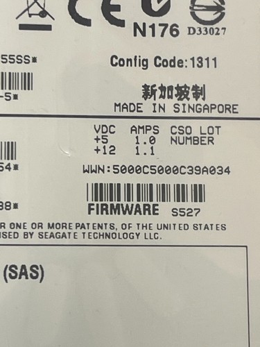 ST3300655SS Seagate Cheetah 300GB 15k SAS 3.5" HDD USED NO TRAY - Picture 4 of 6