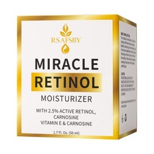 Anti-Aging Cream Miracle Retinol Moisturizer 2.5% Active Retinol Vitamin E 50ml