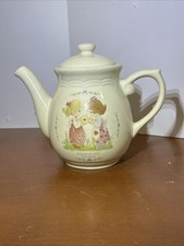 Precious Moments Enesco Porcelain Teapot "Friendship Hits the Spot" 1998