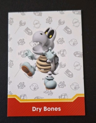 Panini Super Mario Trading Cards Karte Nr. 77 Enemy Card Dry Bones