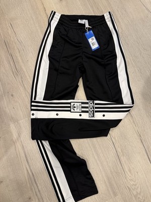 adidas Adibreak Track Pants Trainingshose Sporthose Knopfleiste Hose Schwarz 