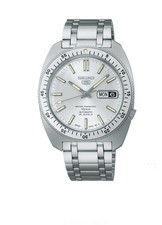 Seiko 5 Mens Automatic Silver Dial Steel Brac...