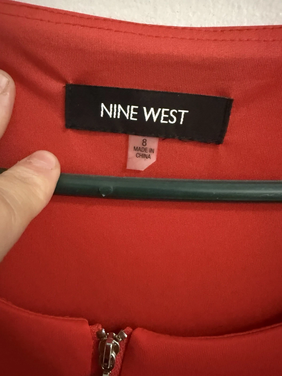 VETEMENTS Abito donna Nine West Jazzberry 1 2 zip scollo a scoop senza maniche taglia 8