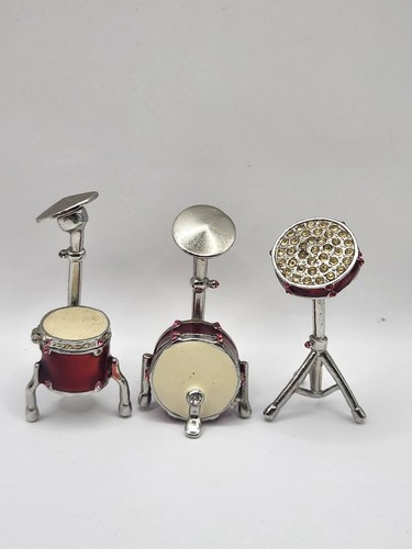 Work Of Art Object d'Art Fine Collectible "High Hat” Drum Set #150 Trinket Box - 第 1/10 張圖片