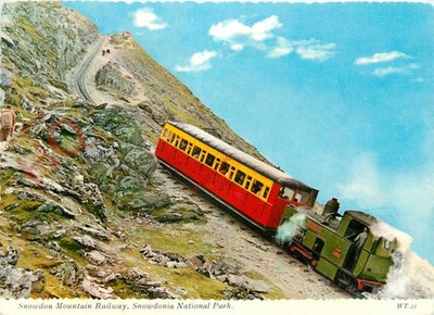 Ansichtskarte>>SNOWDON MOUNTAIN RAILWAY [BAMFORTH]