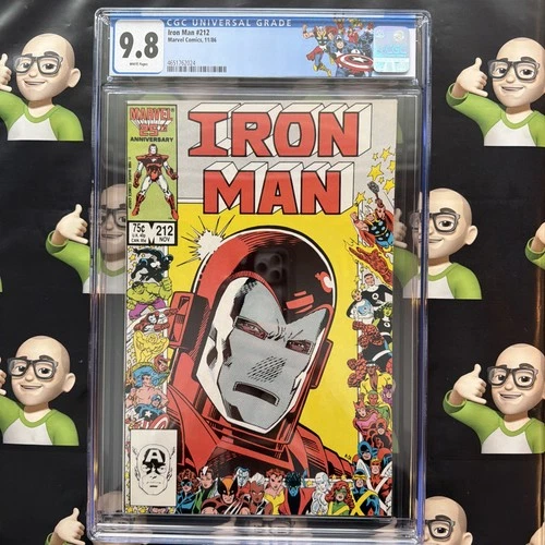 Iron Man #212~CGC 9.8~🏷️AVENGERS Label🏷️~KEY🔑~🔥TOP POP🔥HIGHEST GRADE🔥~111~