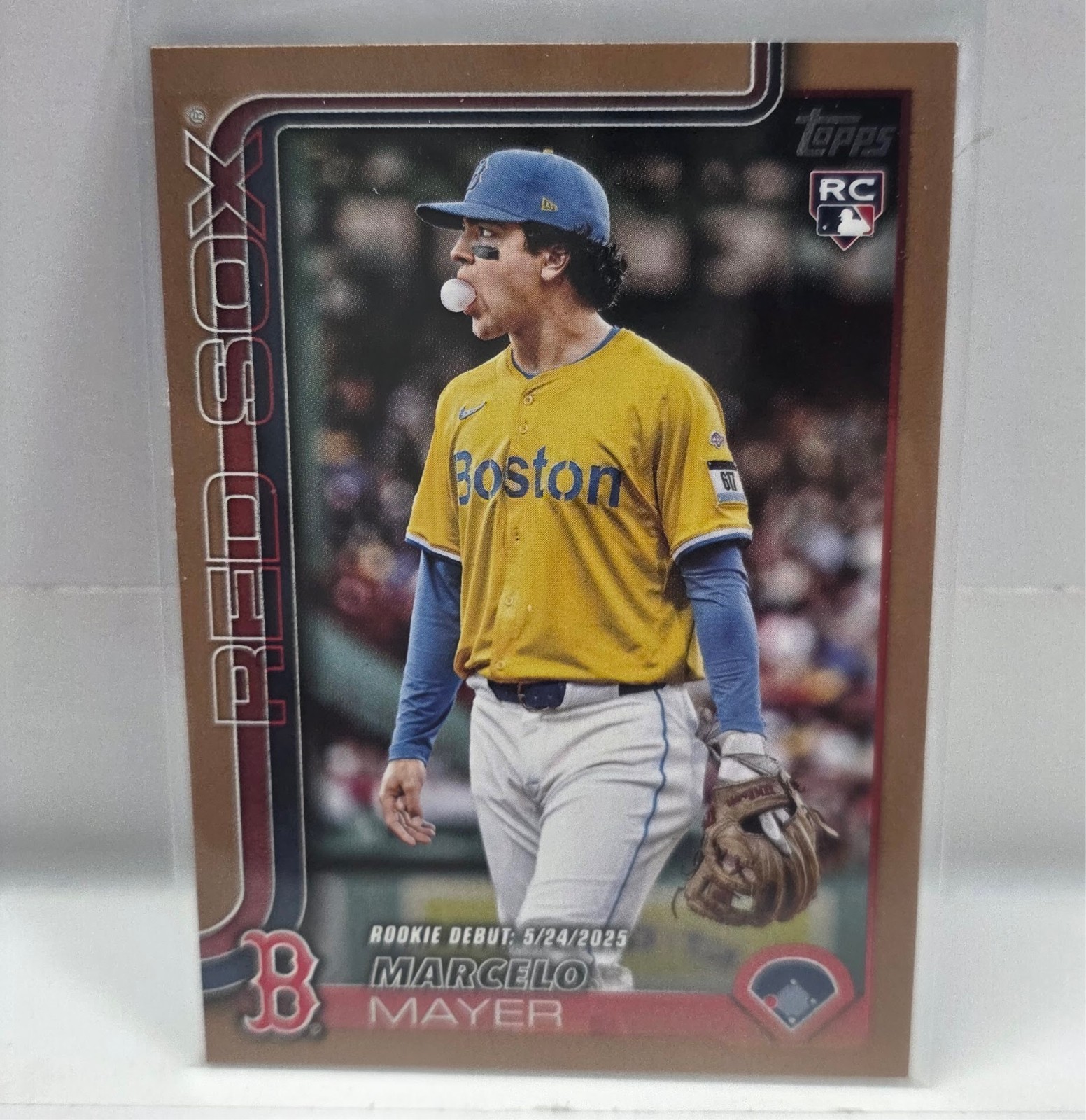 2025 Topps Update Marcelo Mayer RC Gold Border Rookie Debut #439/2025 Red Sox