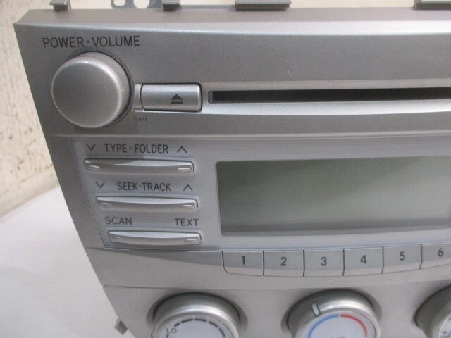 2010 2011 Toyota Camry Single Disc CD MP3 WMA Satellite Player Radio 11846 OEM - Image 3 of 4