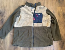 Columbia lodge sherpa full zip Jacket Oversized Zip Up Coat Women’s XXL